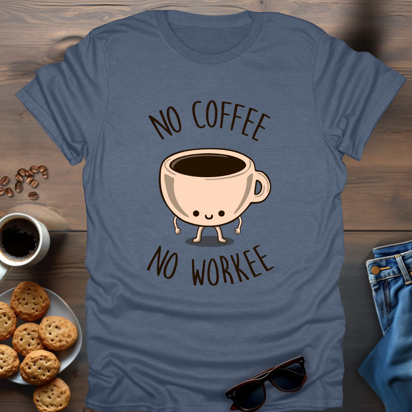 No Coffee No Workee T-Shirt