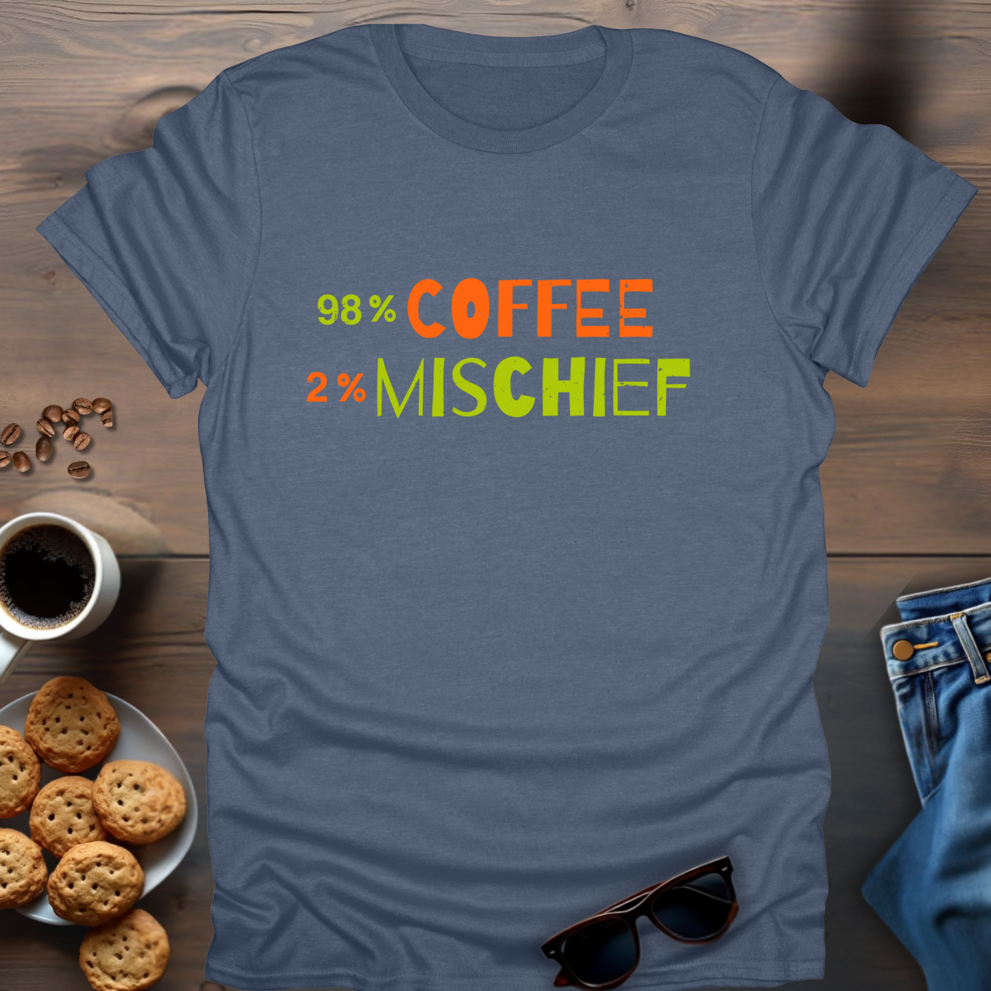 98 coffee 2 mischief T-Shirt