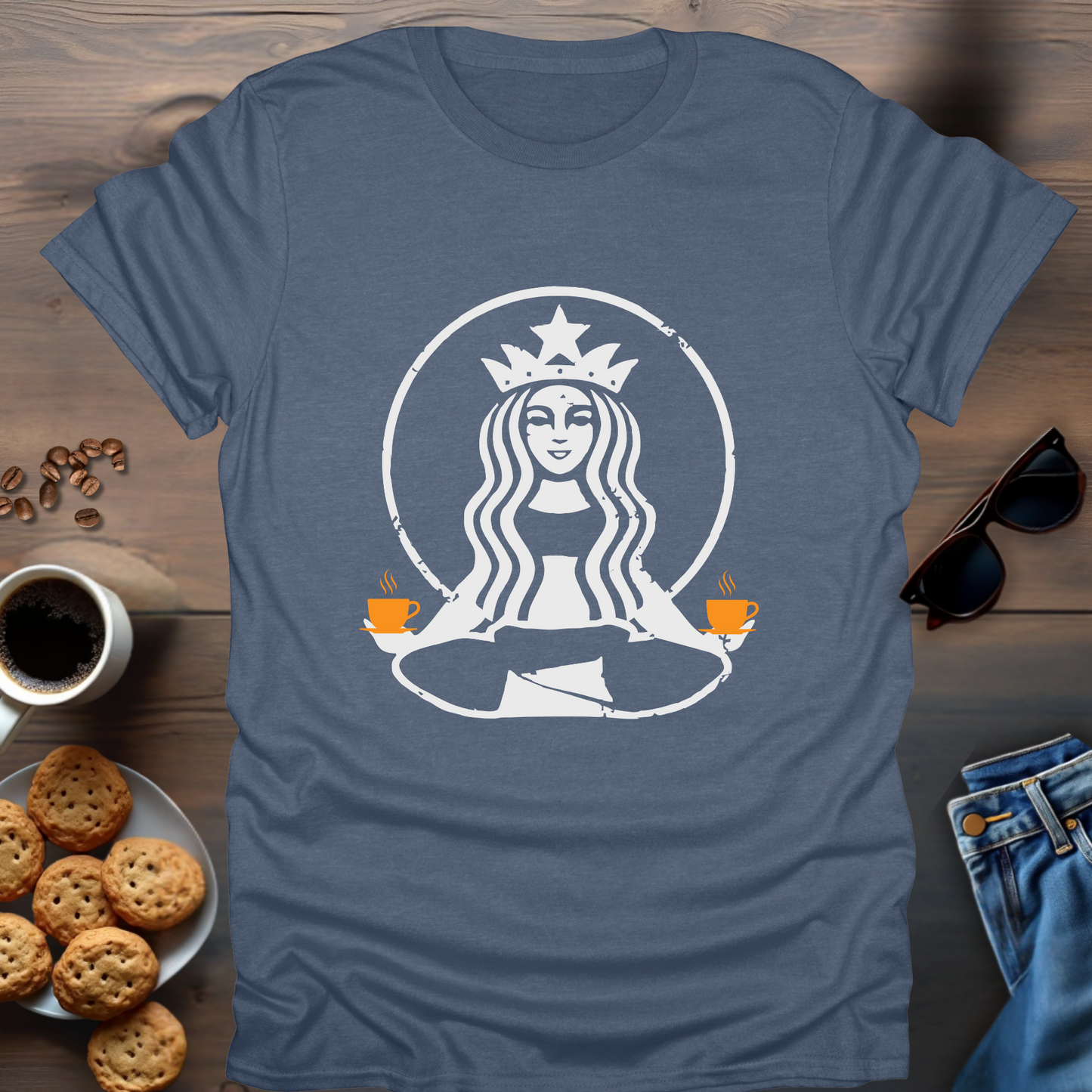 Yoga Starbucks with coffee T-Shirt