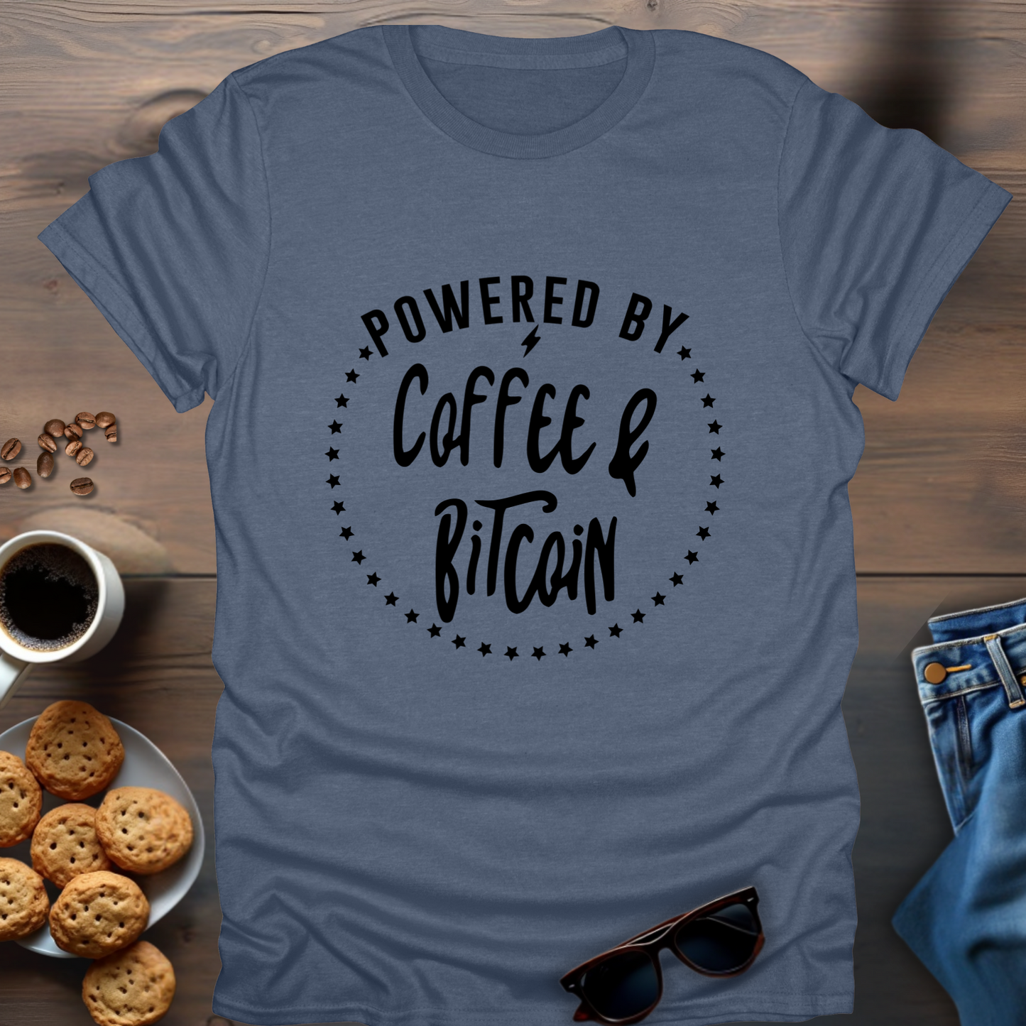 Powered By Coffee & Bitcoin T-Shirt