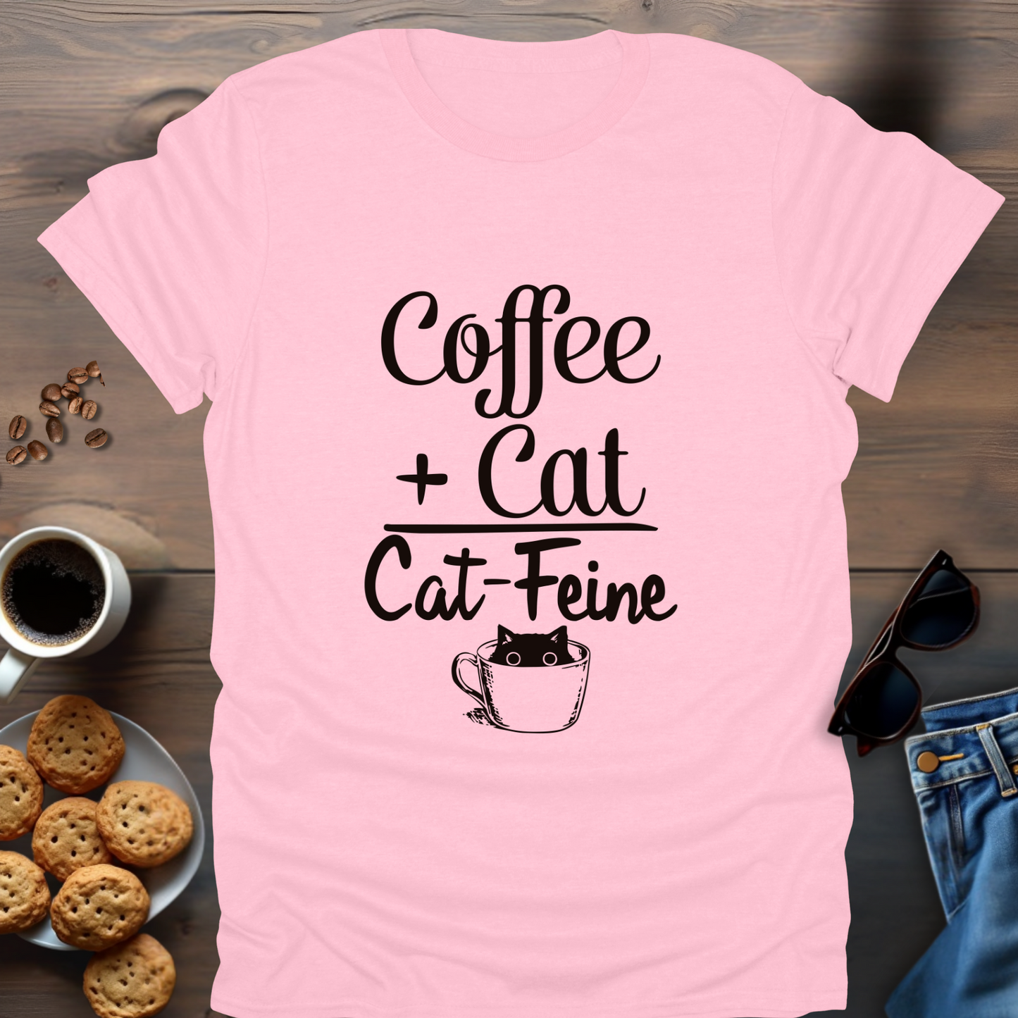 Coffee + Cat=Cat-Feine T-Shirt