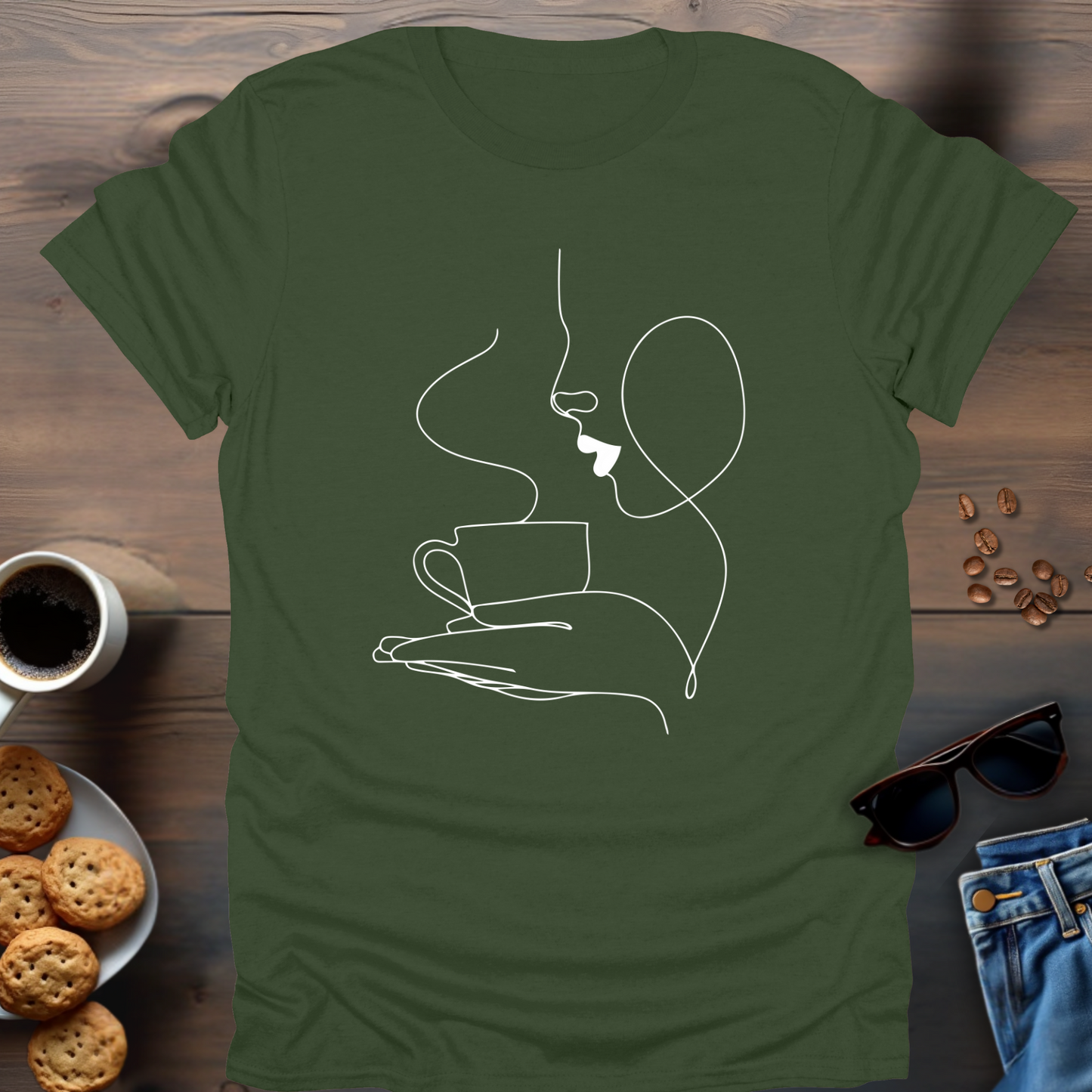 Coffee Girl Elegant T-Shirt