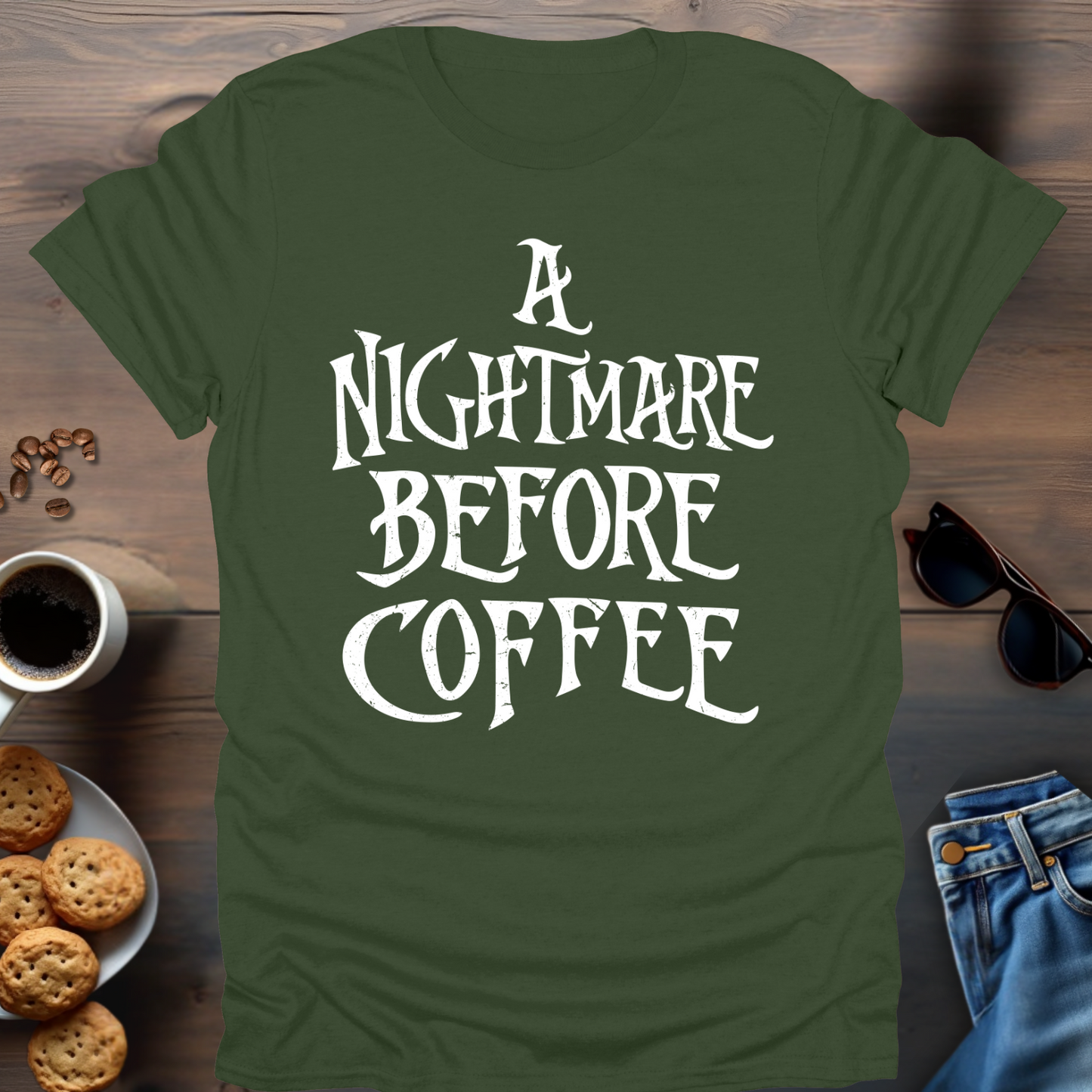 A Nightmare before coffee T-Shirt