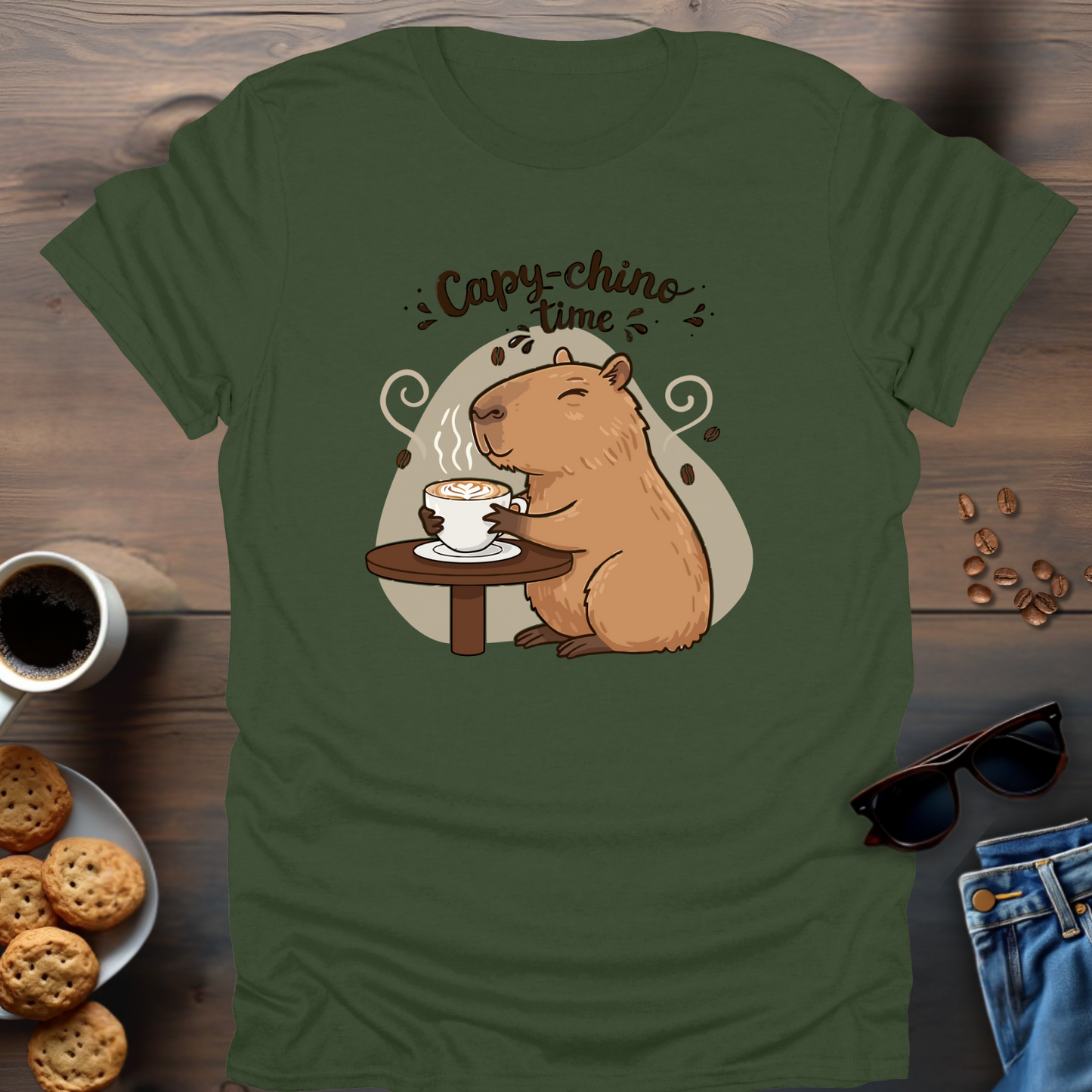 Capy-Chino Time T-Shirt