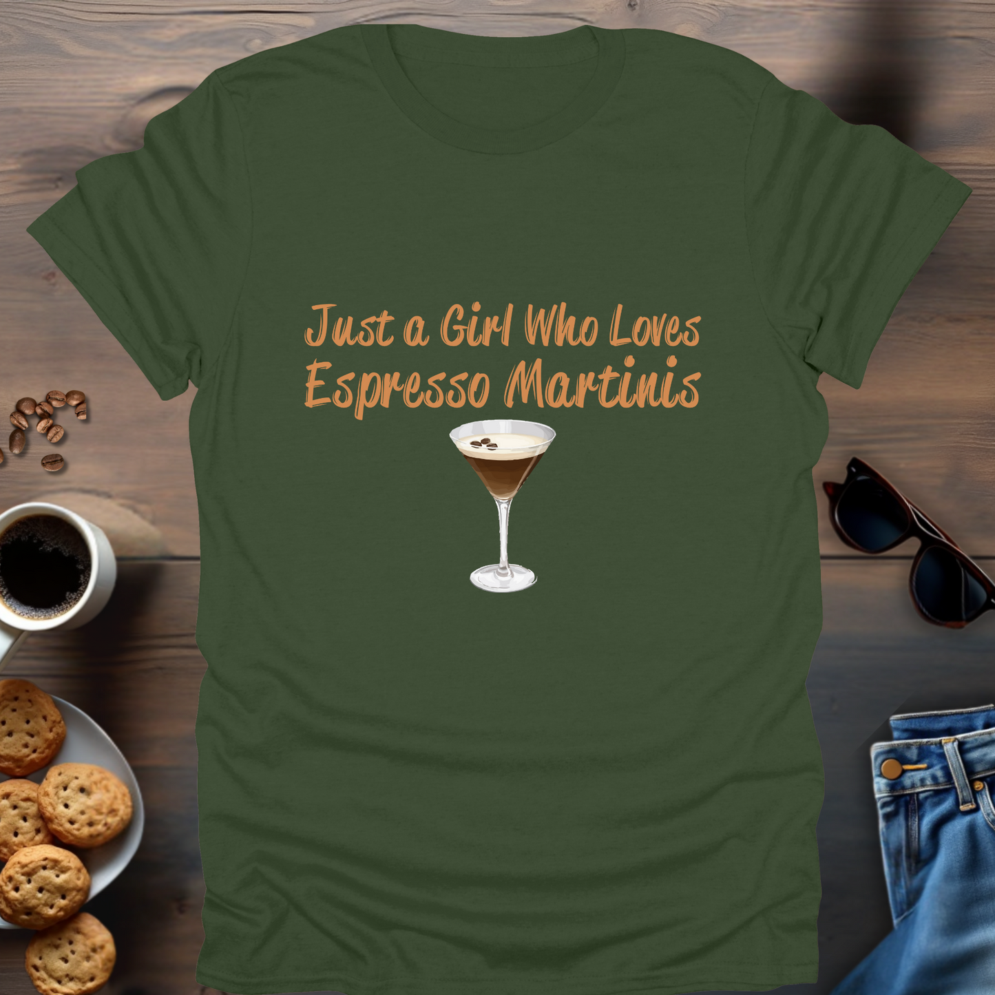 Just a Girl Who Loves Espresso Martinis T-Shirt