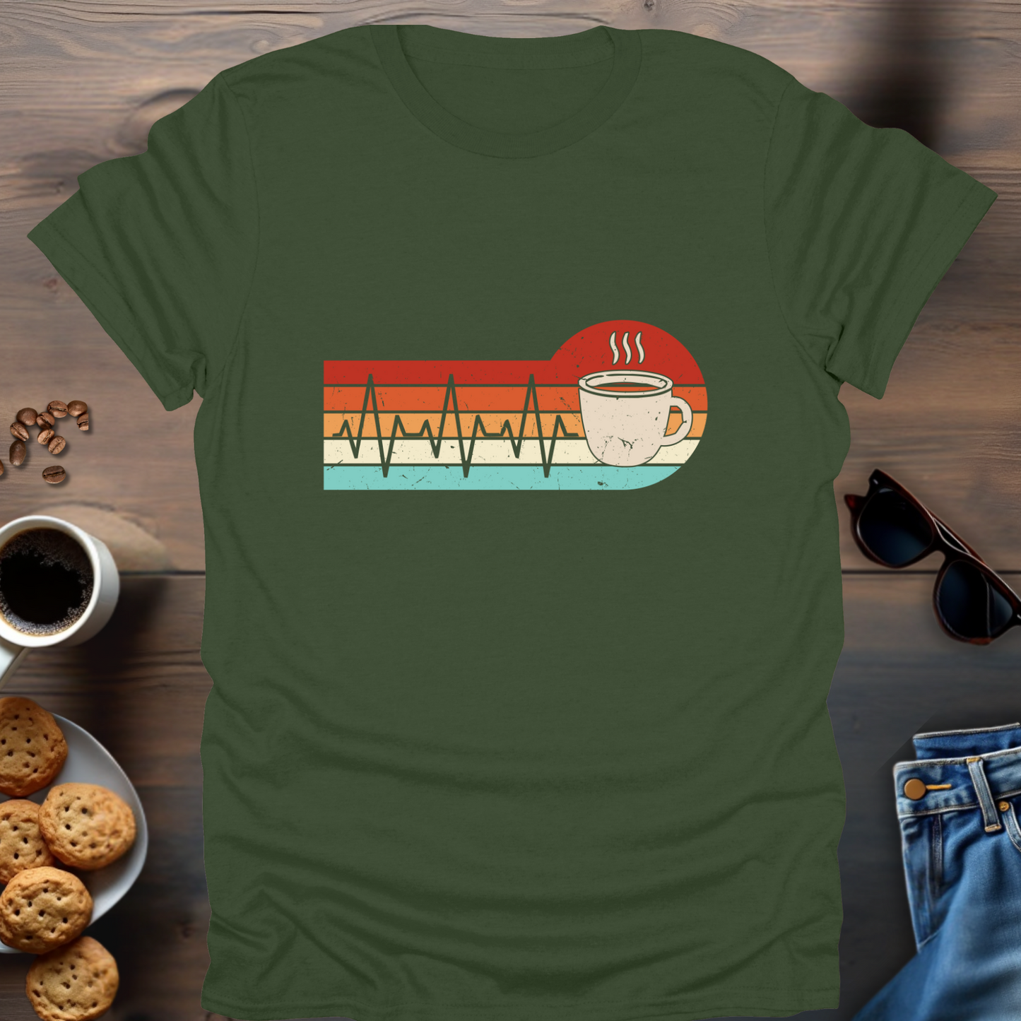 Coffee Beat Retro T-Shirt