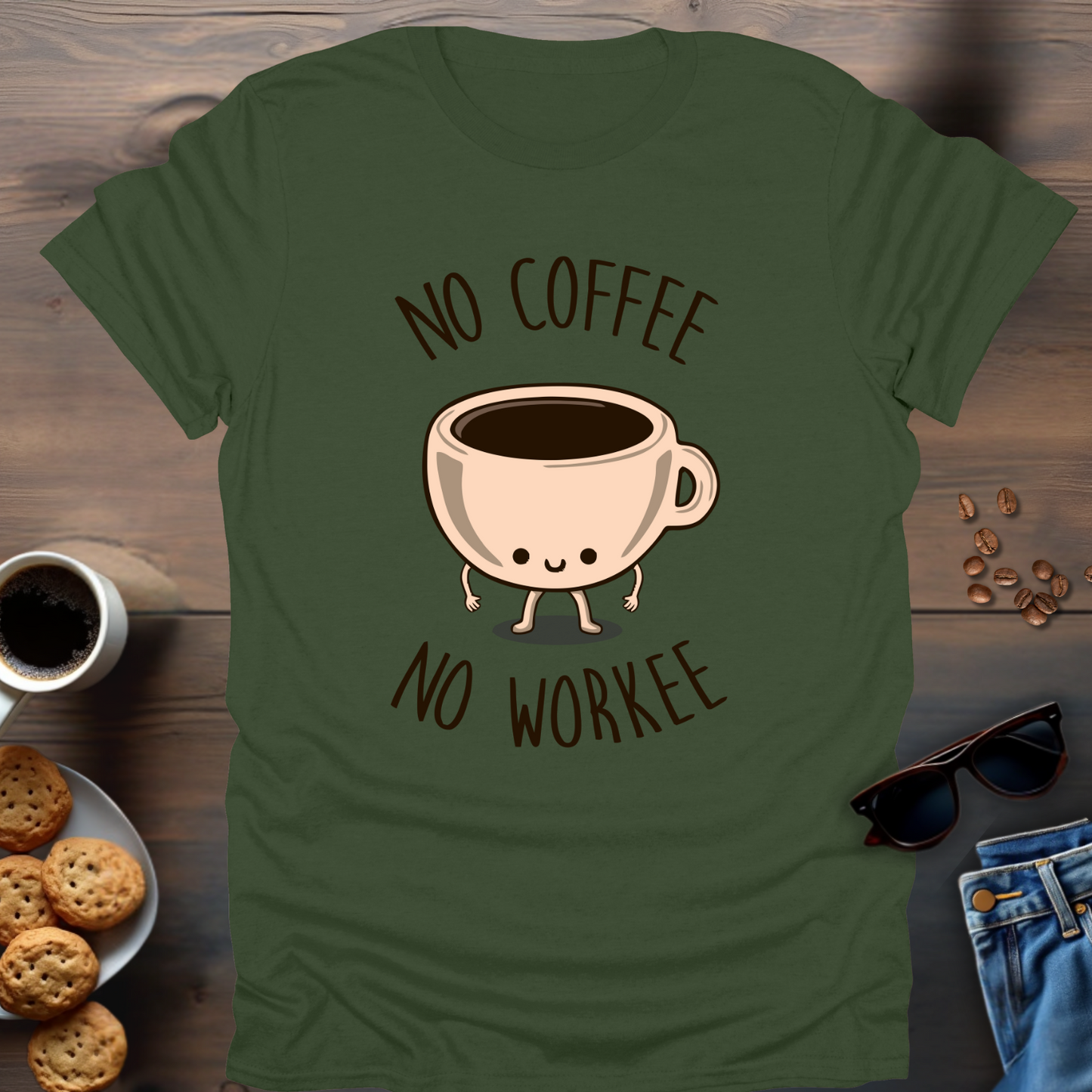 No Coffee No Workee T-Shirt