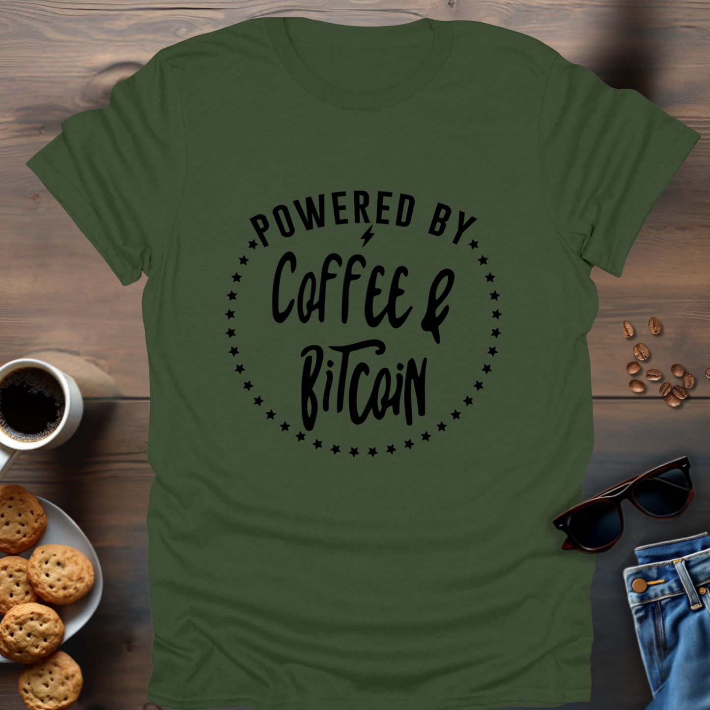 Powered By Coffee & Bitcoin T-Shirt