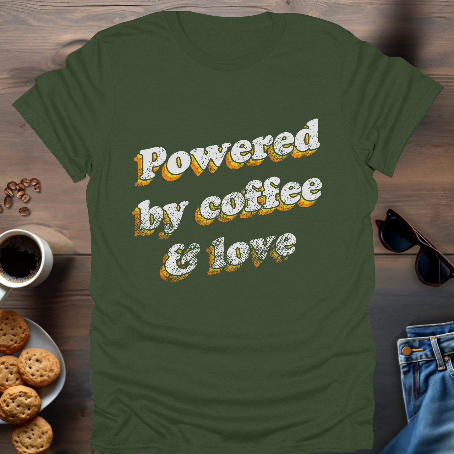 Powered By Coffee & Love T-Shirt