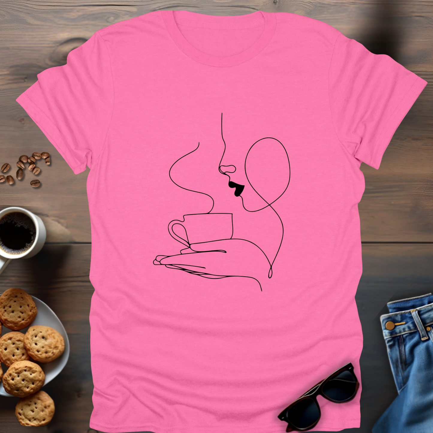 Coffee Girl Elegant T-Shirt