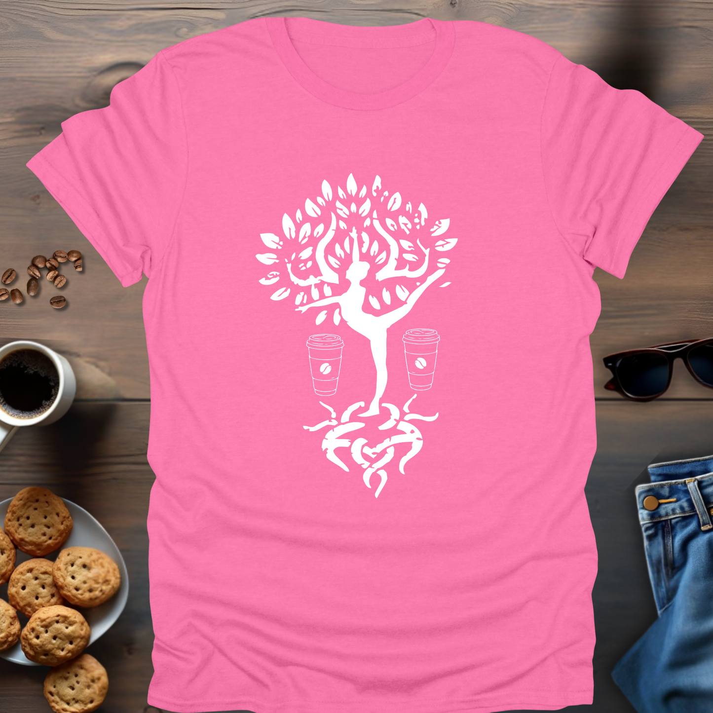 Yoga Coffee coffee under tree T-Shirt