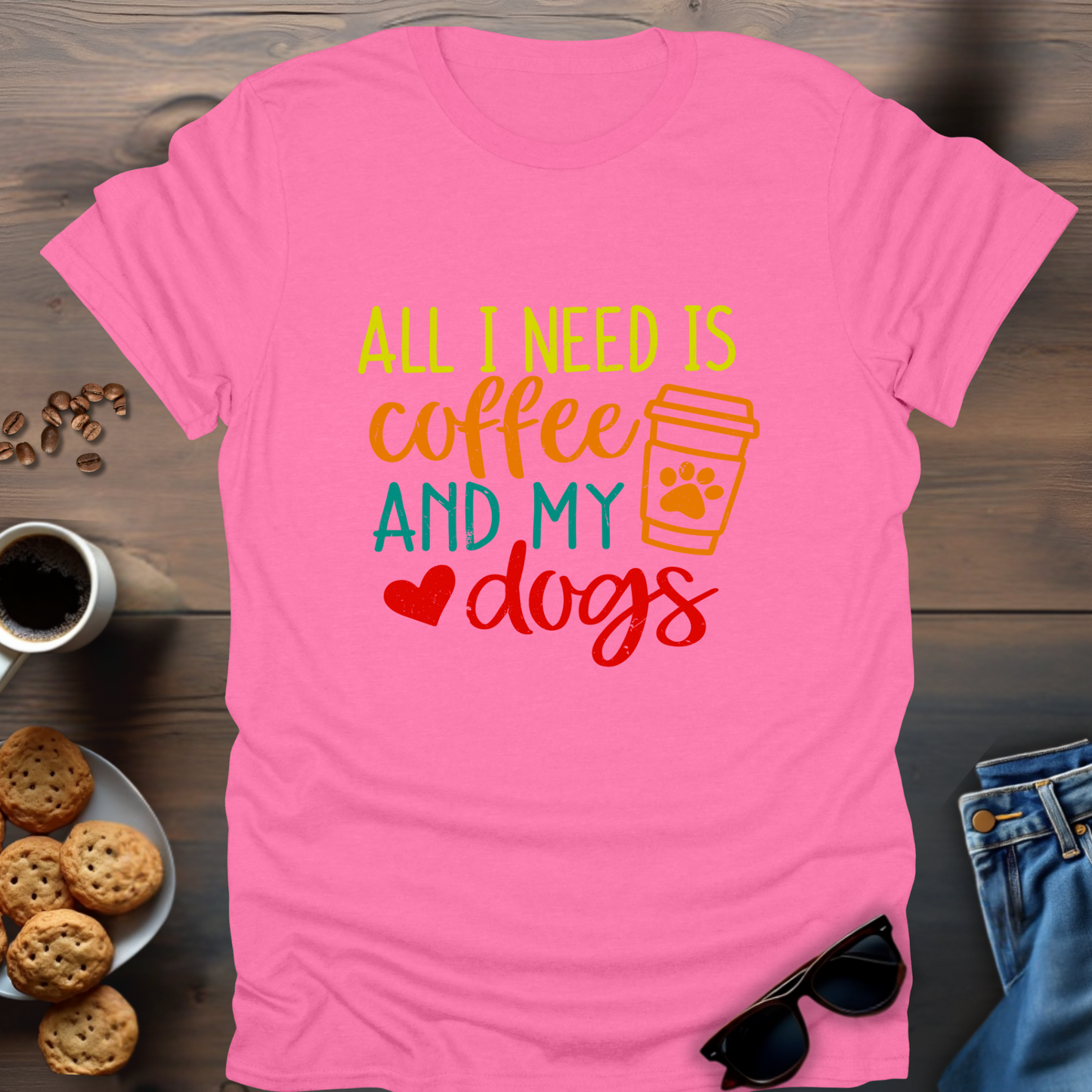 All I Need Is Coffee And My Dogs T-Shirt