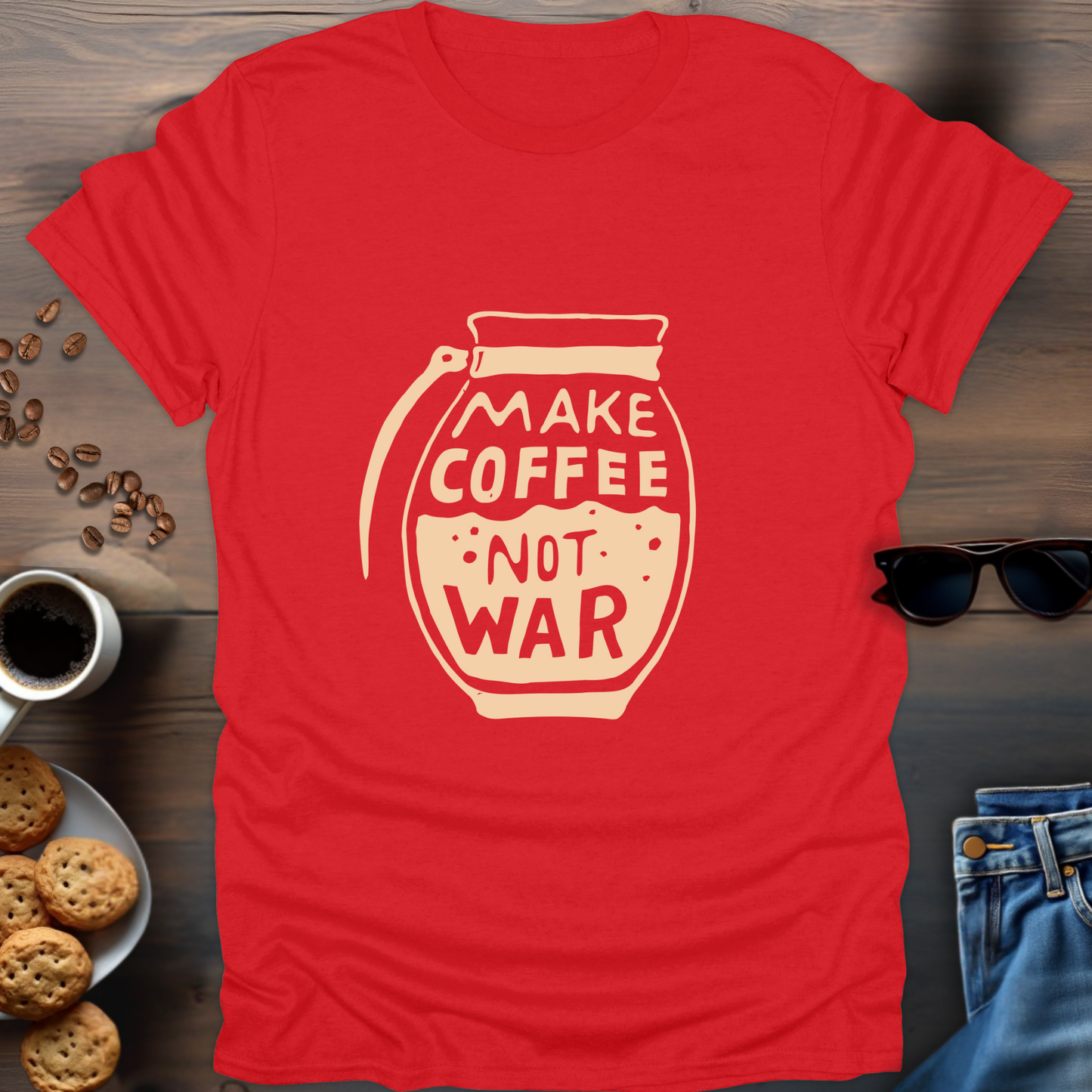 Make Coffee Not War T-Shirt