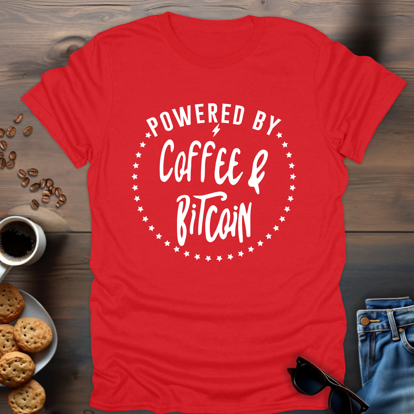 Powered By Coffee & Bitcoin T-Shirt