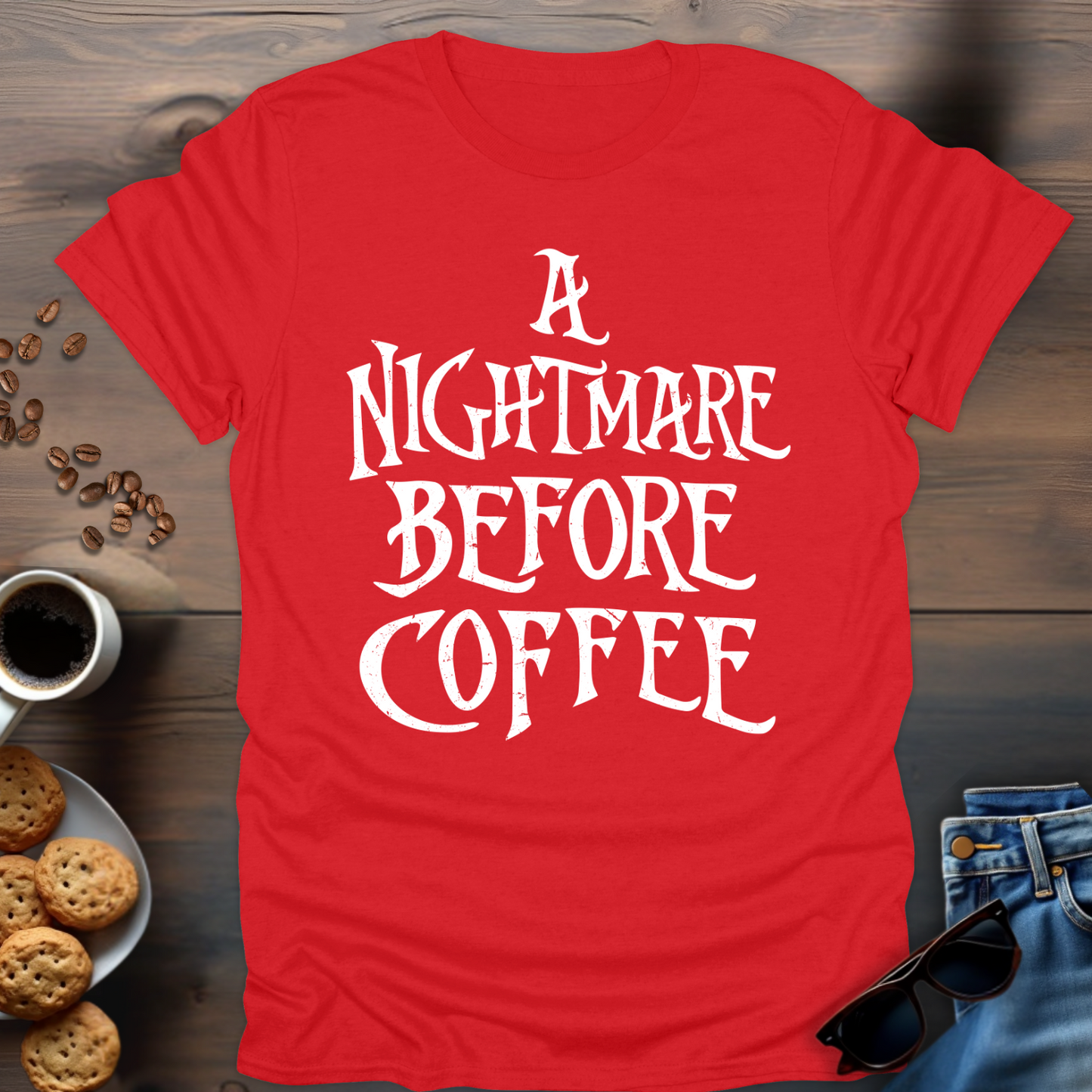 A Nightmare before coffee T-Shirt