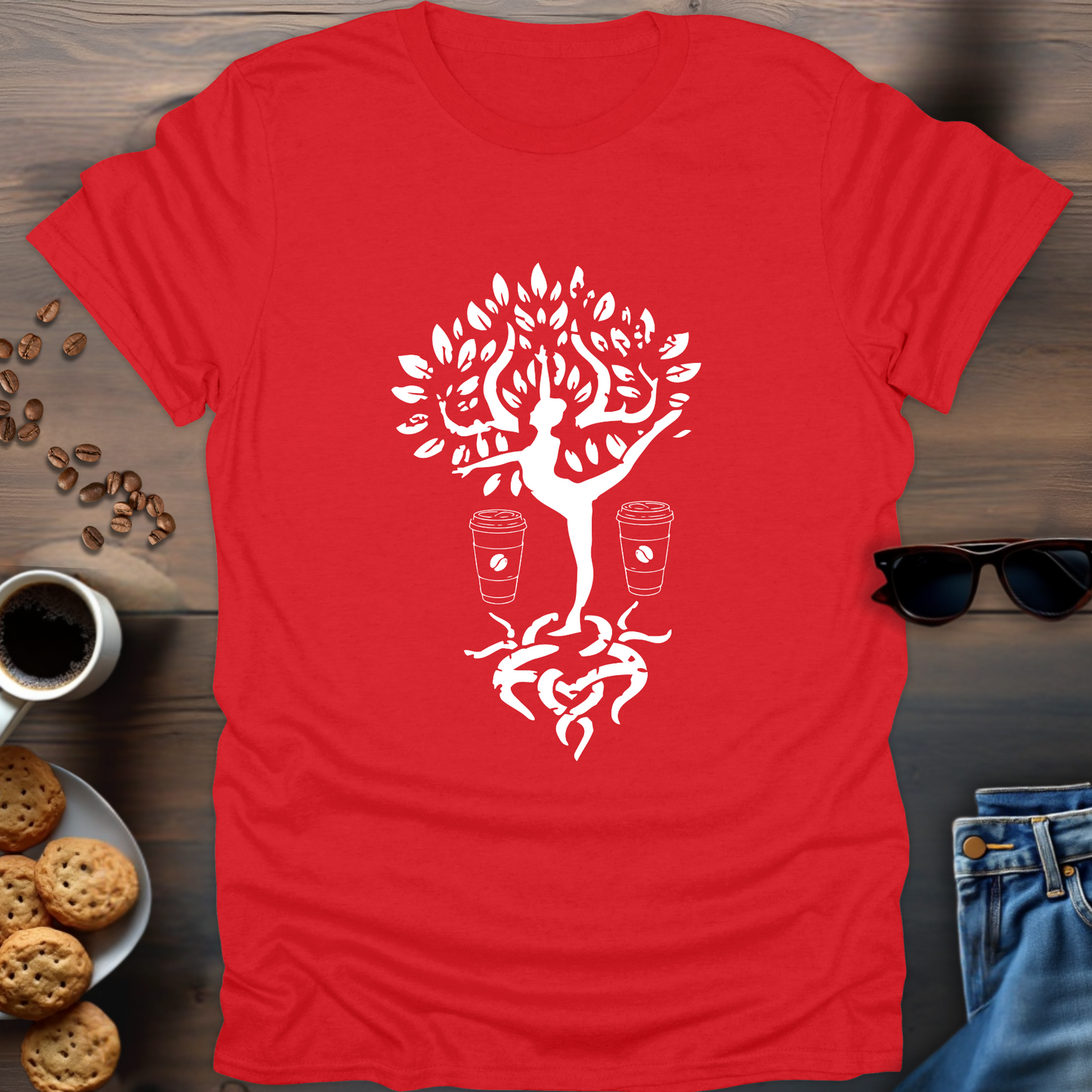 Yoga Coffee coffee under tree T-Shirt