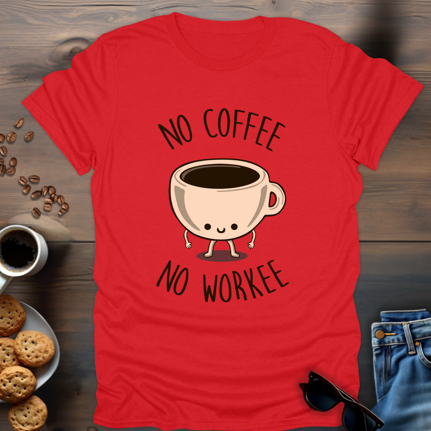 No Coffee No Workee T-Shirt