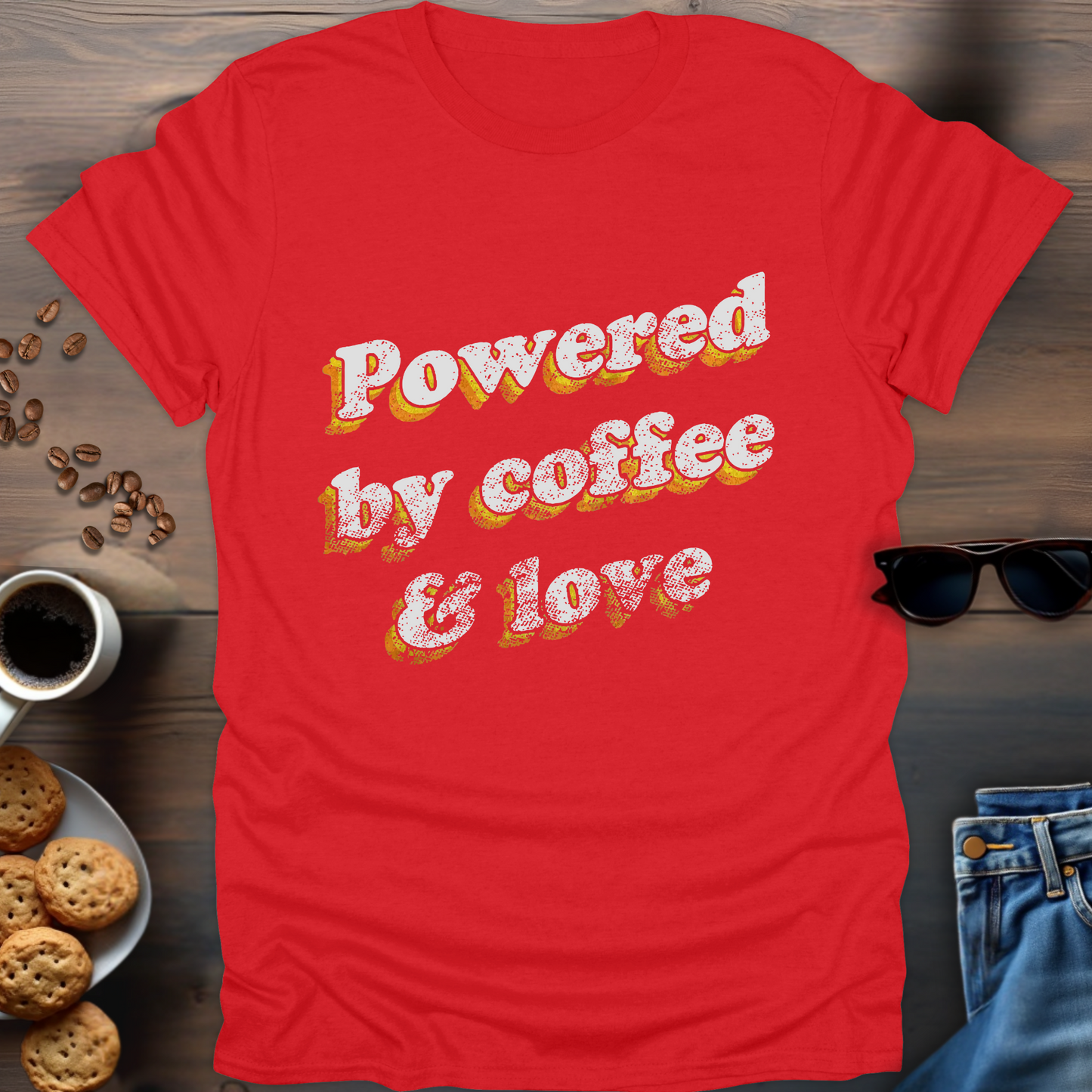 Powered By Coffee & Love T-Shirt