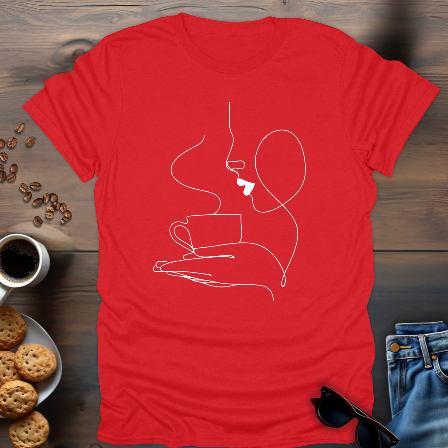 Coffee Girl Elegant T-Shirt