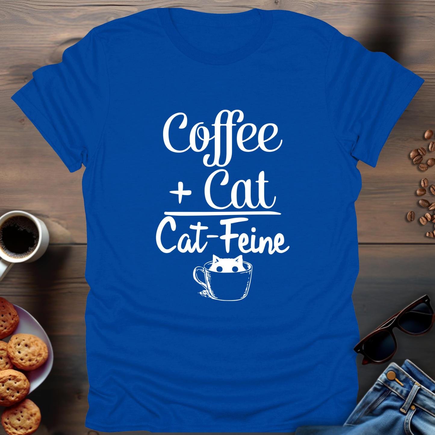 Coffee + Cat=Cat-Feine T-Shirt