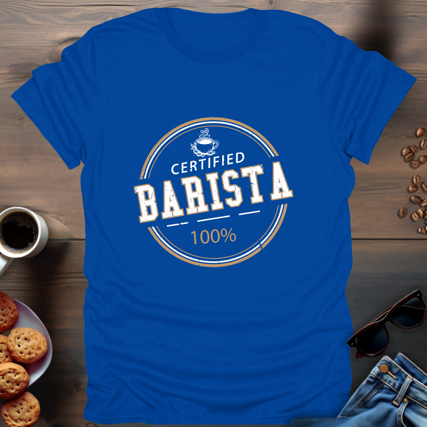 Certified Barista 100% T-Shirt