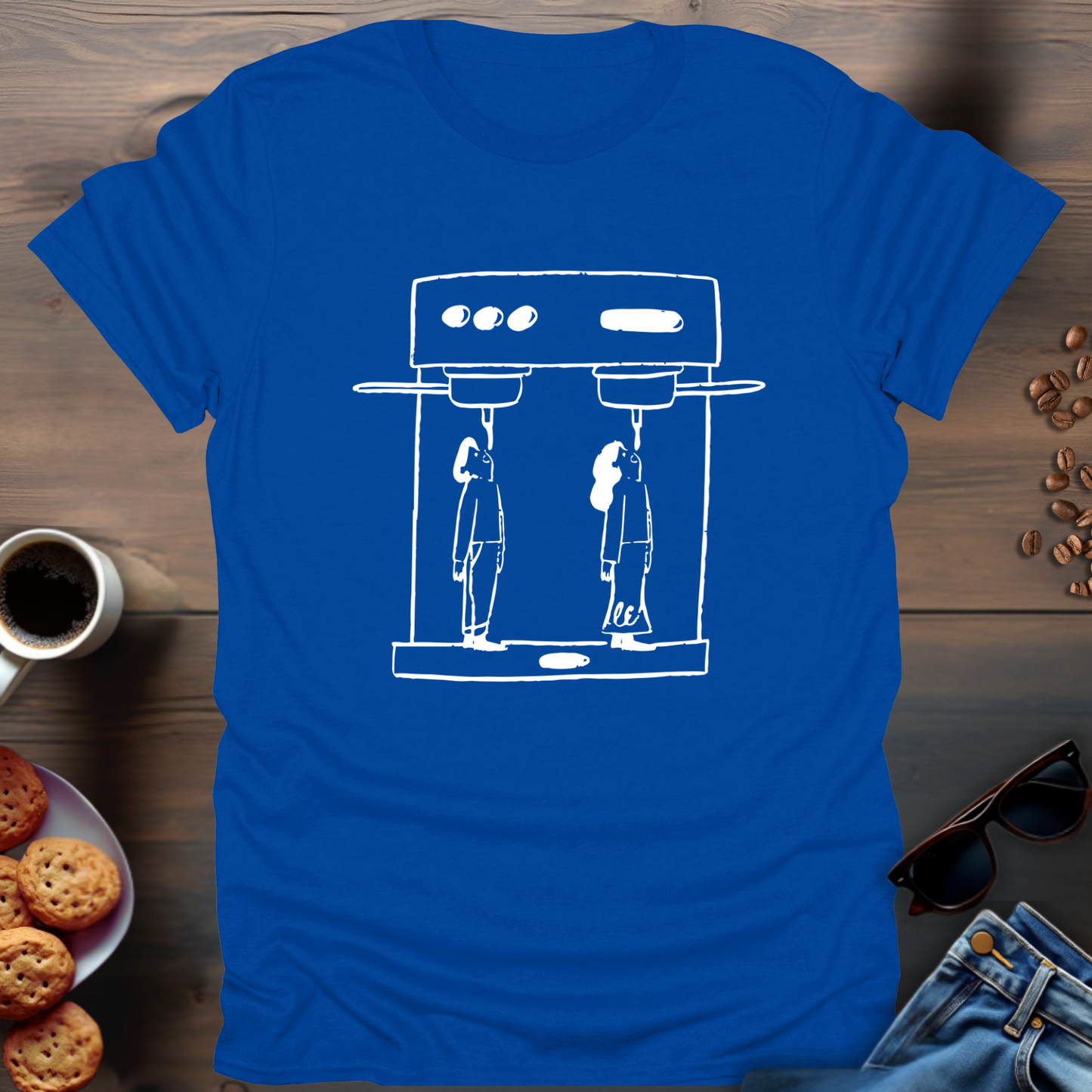 Drinking coffee from the machine T-Shirt