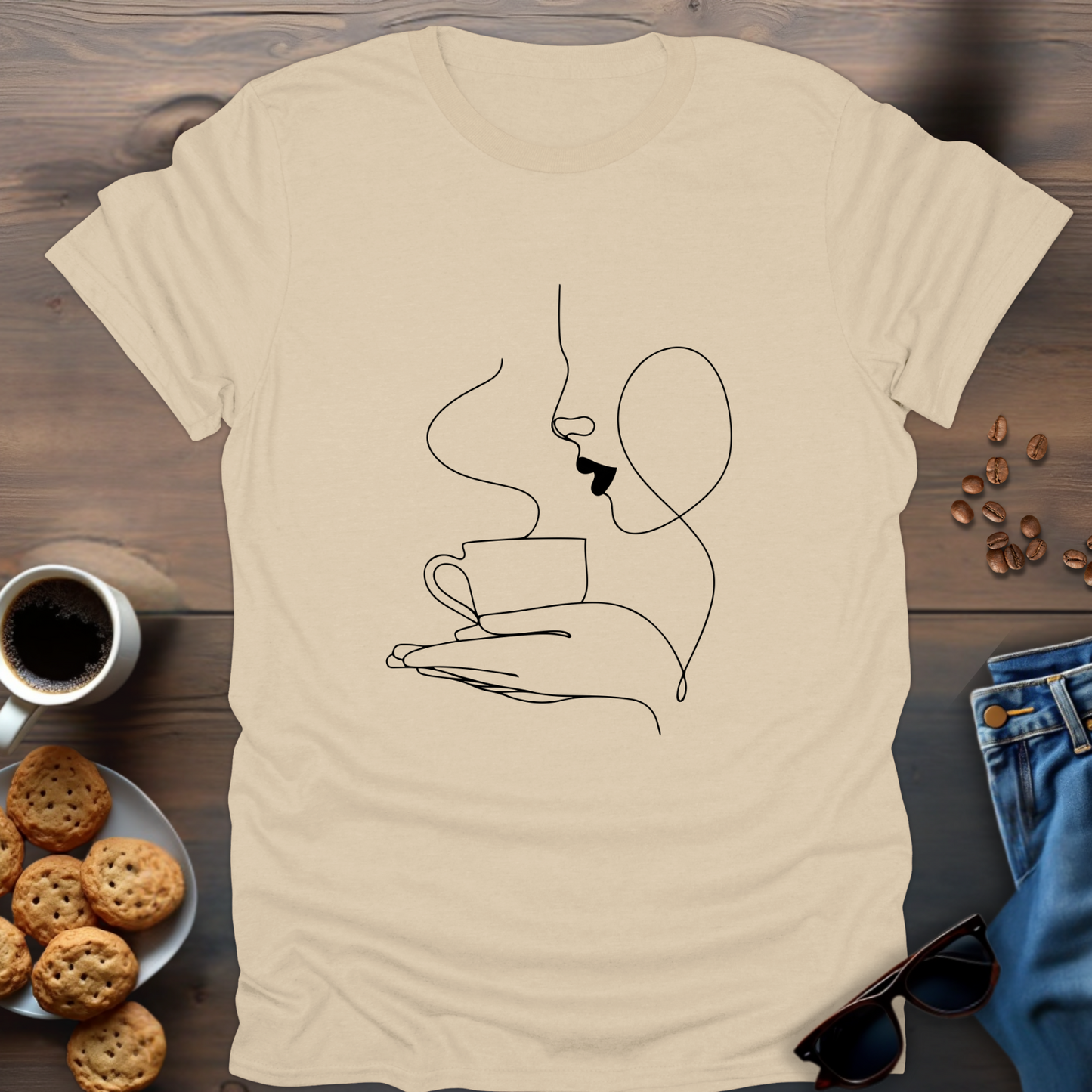 Coffee Girl Elegant T-Shirt