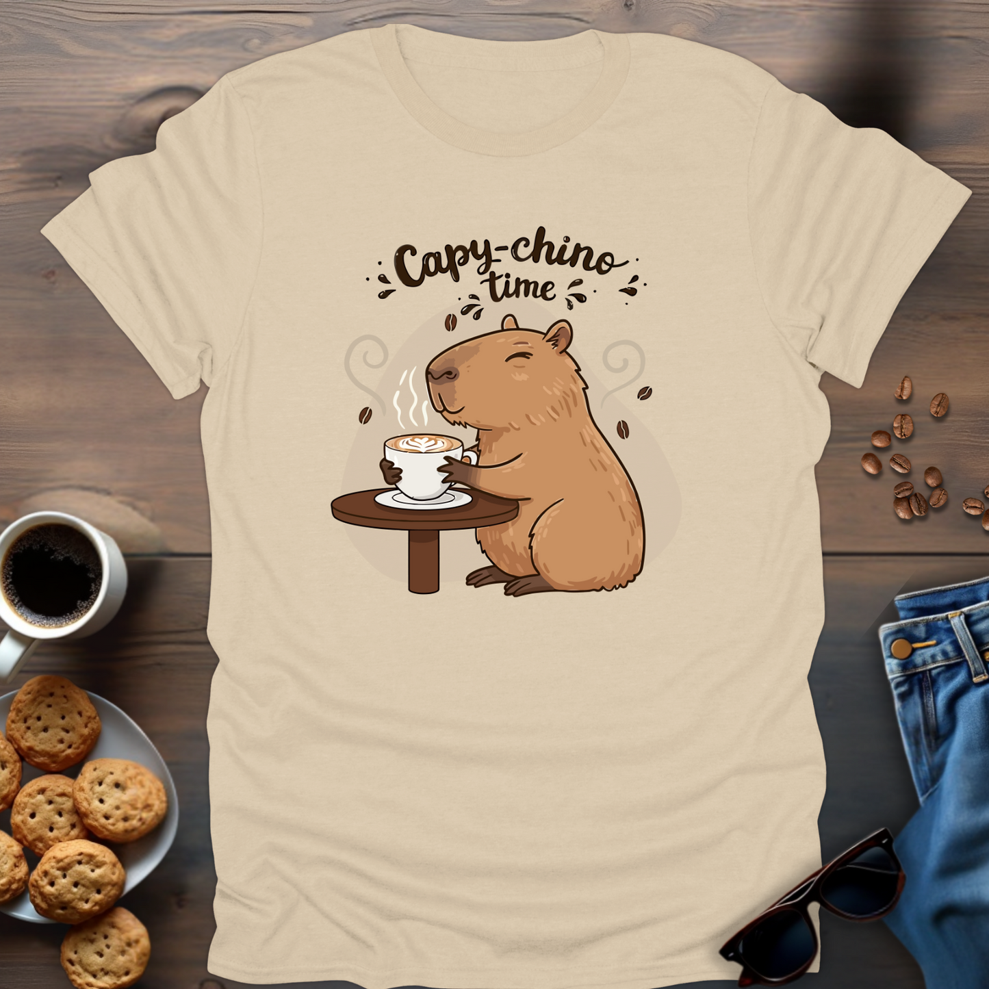 Capy-Chino Time T-Shirt