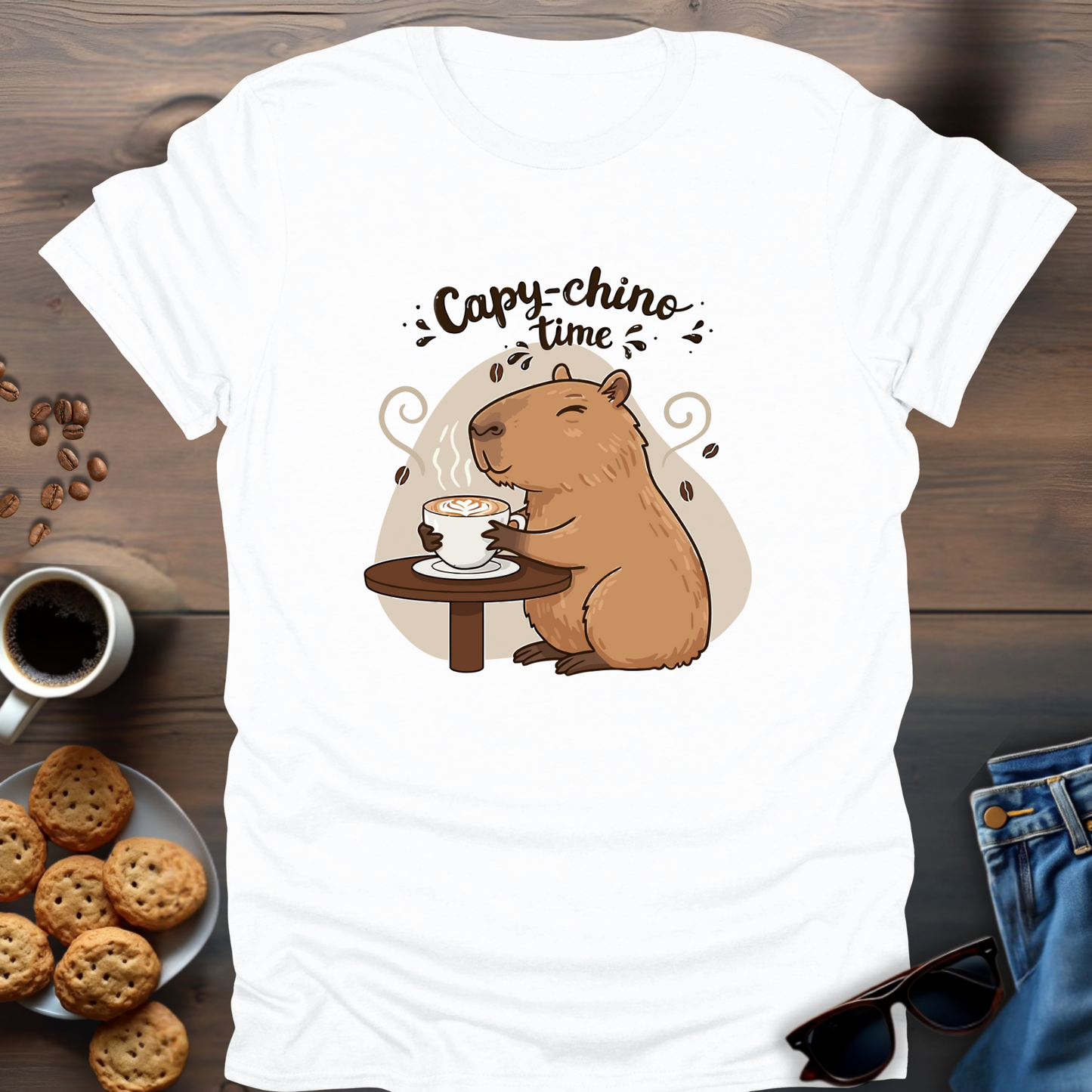 Capy-Chino Time T-Shirt