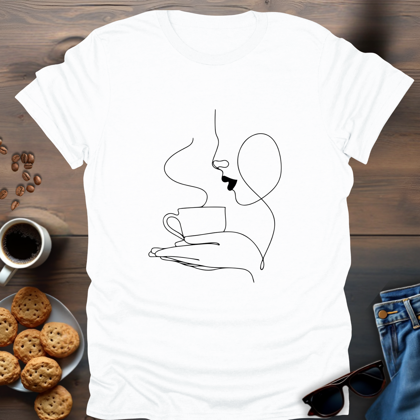 Coffee Girl Elegant T-Shirt