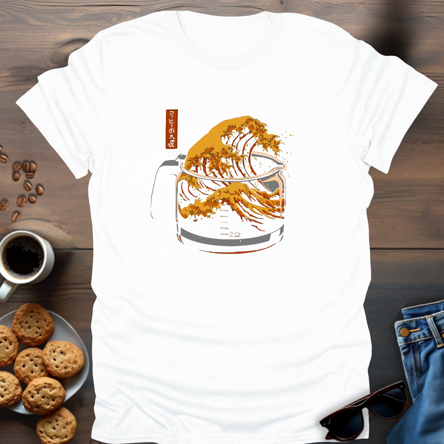 The Great Wave of Coffee T-Shirt