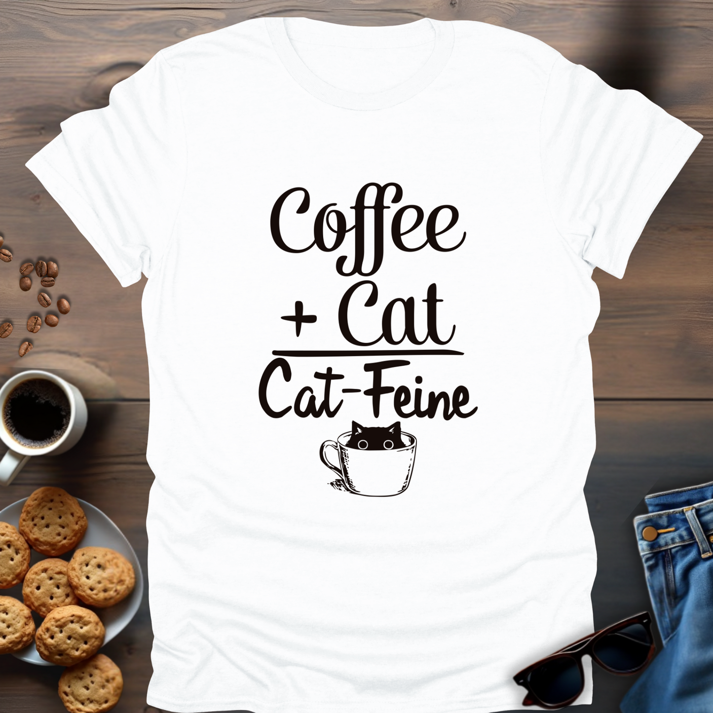 Coffee + Cat=Cat-Feine T-Shirt