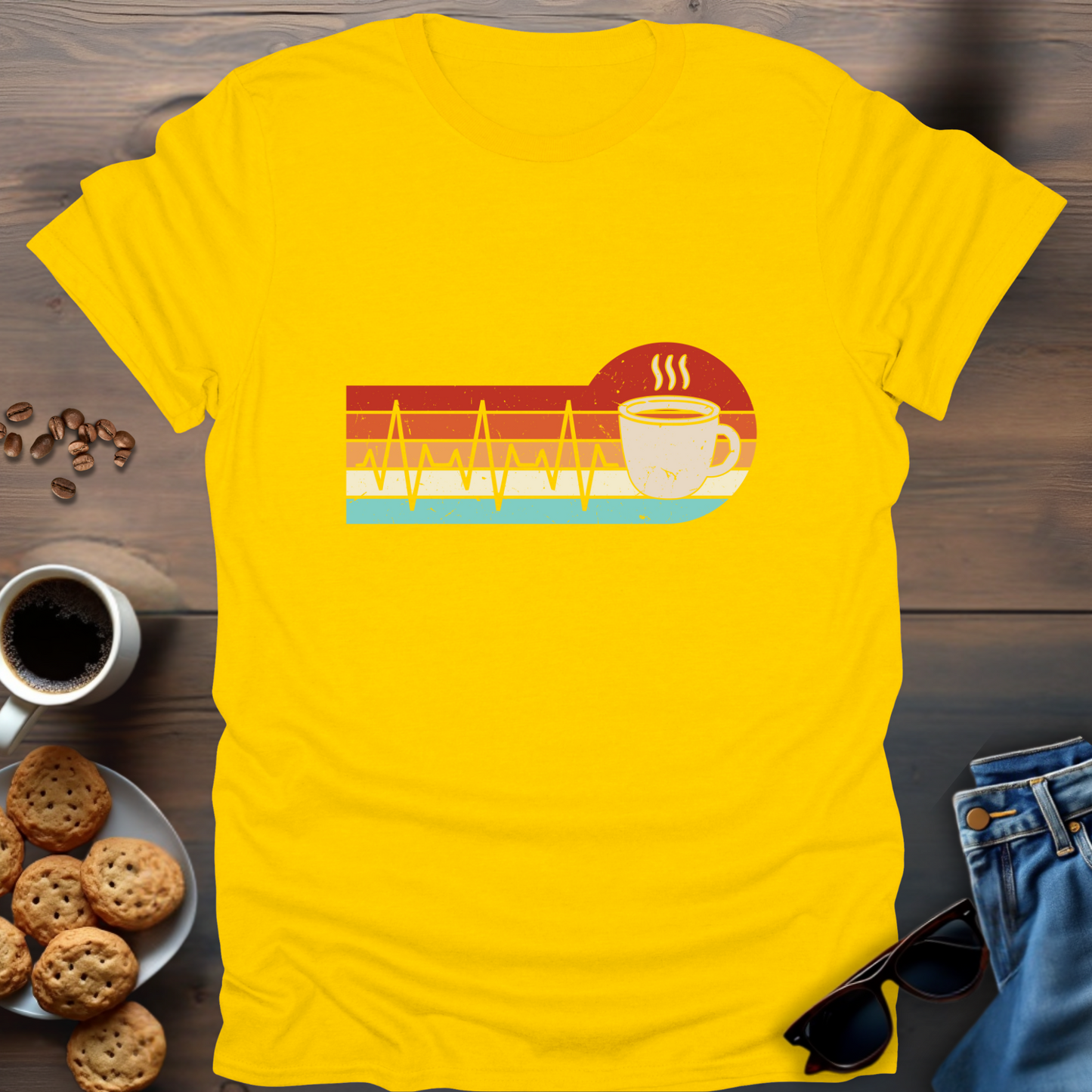 Coffee Beat Retro T-Shirt